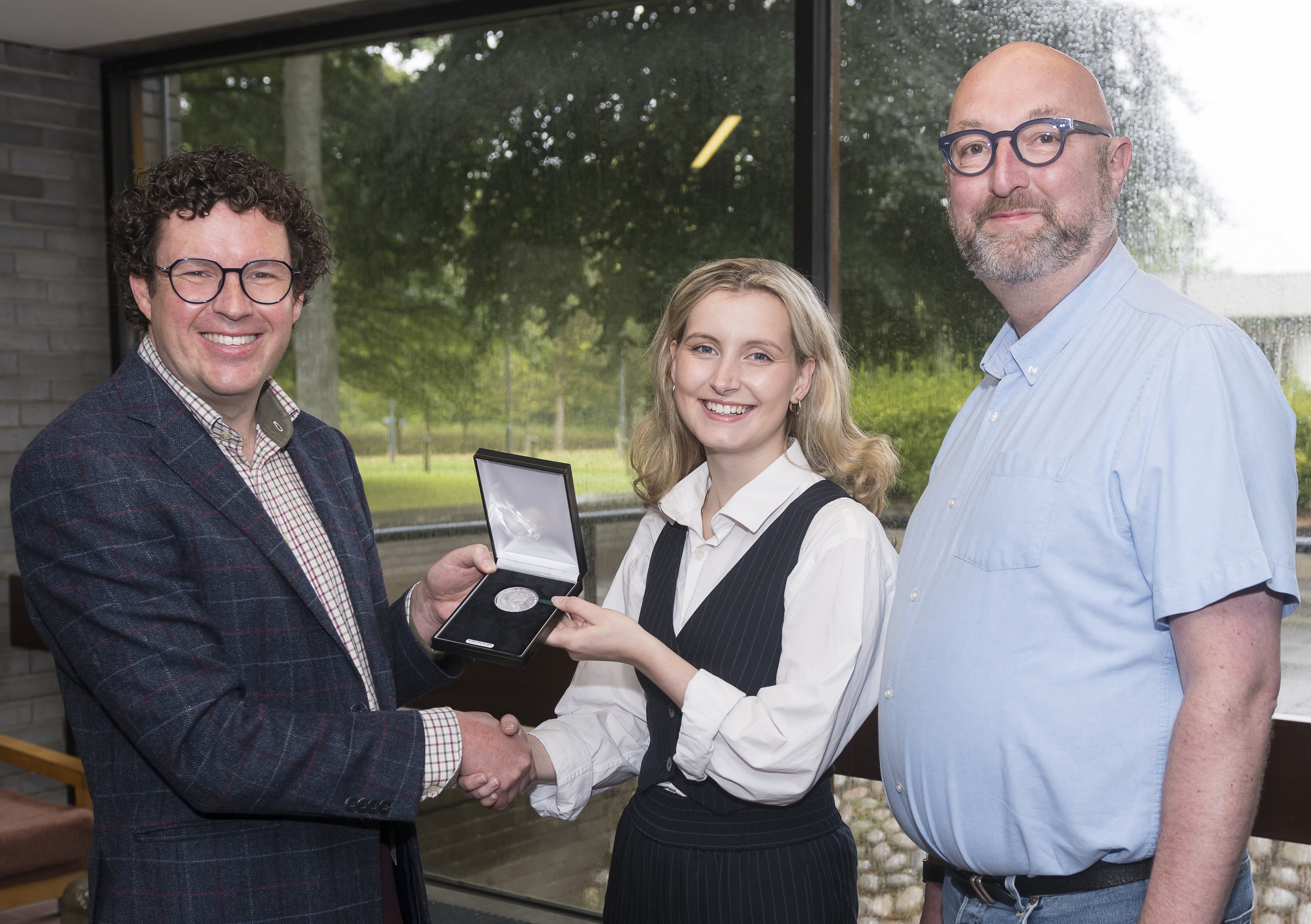 Roebuck Medal ceremony, academics and PhD student